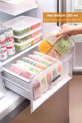 4 Bölmeli Buzdolabı Organizeri 1 lt, Friz Düzenleyici