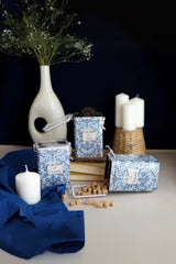 Lisbon Desenli Tea, Coffee, Sugar Şeffaf Kapaklı Metal Saklama Kabı 3'lü Set, 7,5 x 10 x 15 cm, 1 lt