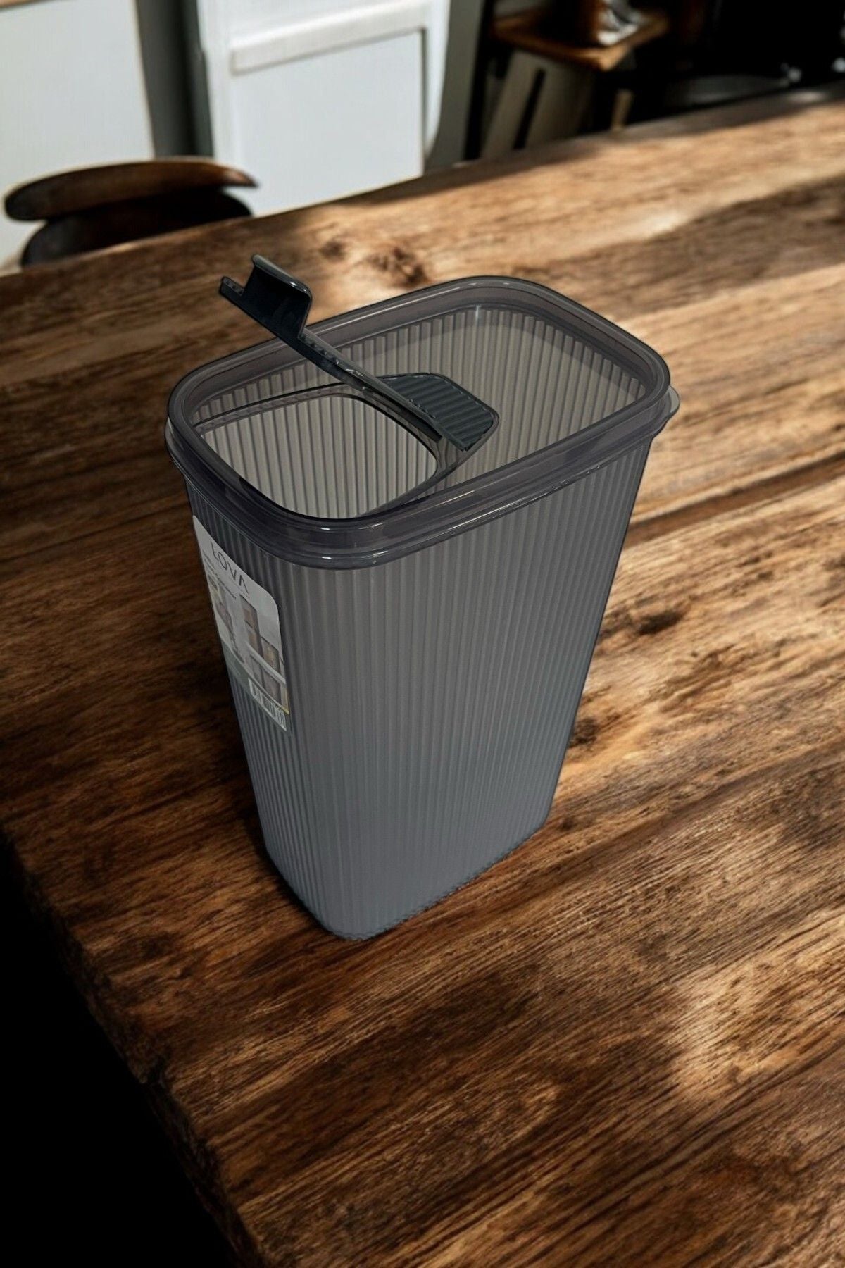 Erzak Kabı 4 lt - Antrasit, Büyük Boy Saklama Kabı