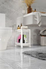 Omaş Tezgah Altı Tekerlekli Raf Ünitesi, Beyaz