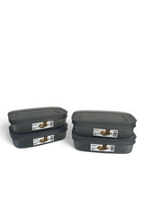 Shell Saklama Kabı Şeffaf 600 ml, Antrasit, 4'lü Set