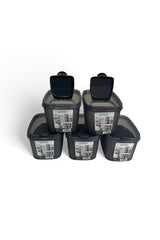 Erzak Saklama Kabı 1.3 lt, Antrasit, 5'li Set