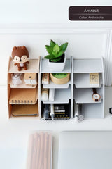 Lüks Makeup Ruj, Rimel, Oje Düzenleyici Organizer, Ruj Standı, Antrasit