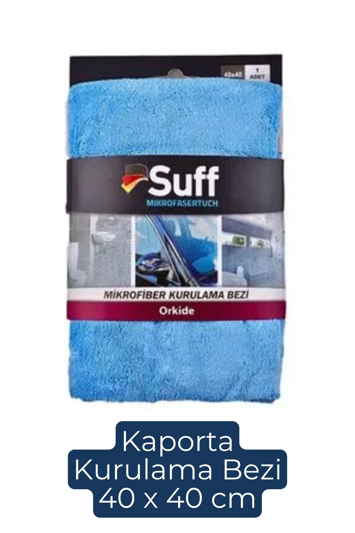 Suff 4'lü Araç Temizlik Bez Seti, Cam Bezi, Koltuk Bezi, Torpido Bezi, Araba Kurulama Bezi