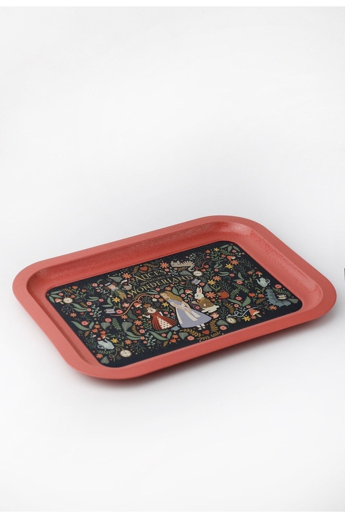 Fairytale Desenli Metal Klasik Tepsi, 23,3 x 30,7 cm