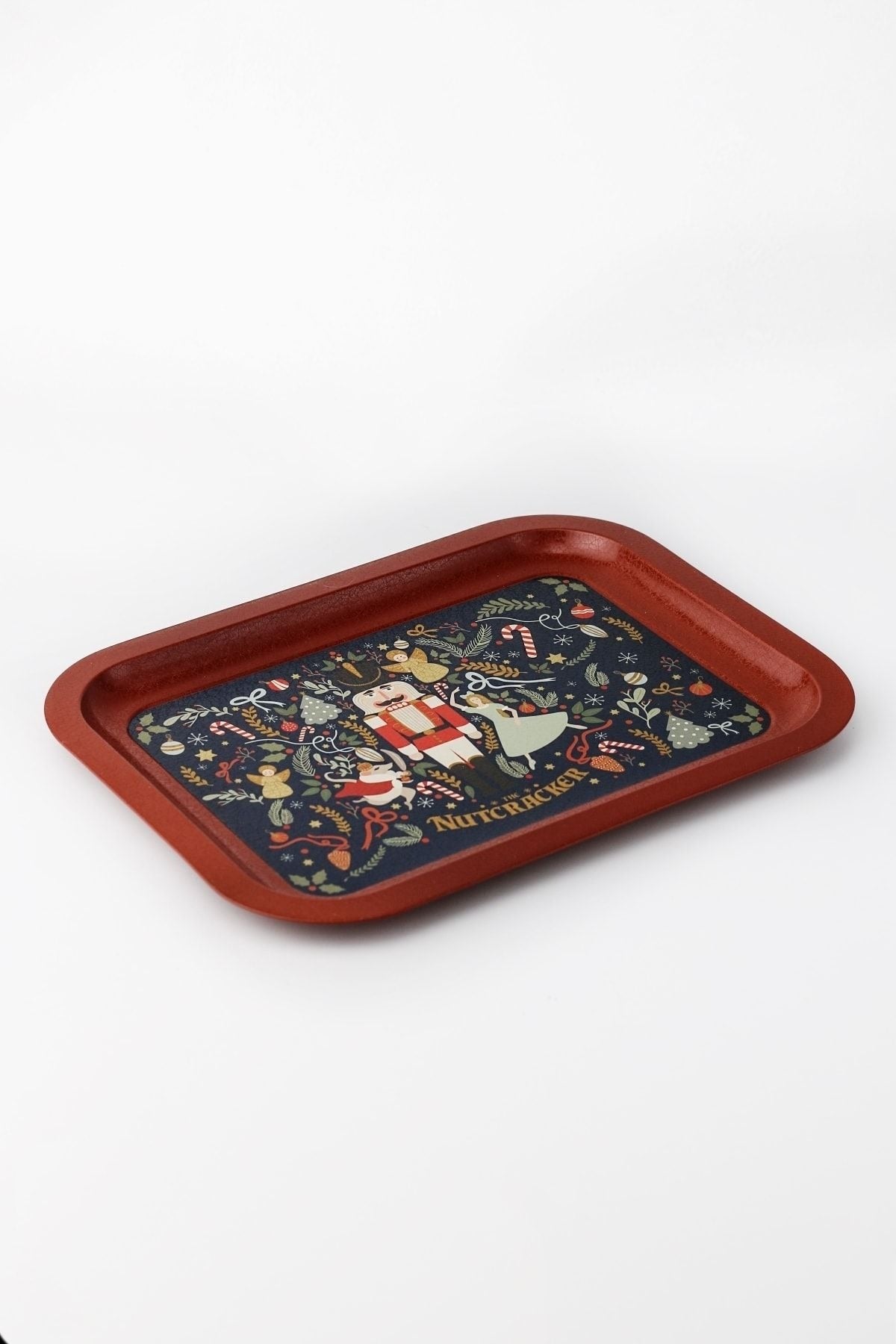 Fairytale Desenli Metal Klasik Tepsi, 23,3 x 30,7 cm