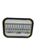 Urban Desenli Büyük Metal Tepsi, 28,5 x 40 cm