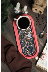 Fairytale Desenli Baton Metal Tepsi, 16 x 35 cm