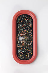 Fairytale Desenli Baton Metal Tepsi, 16 x 35 cm