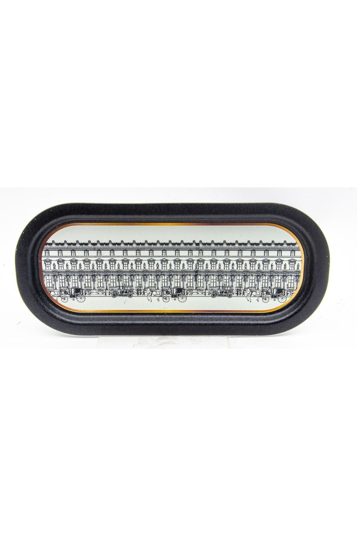 Urban Desenli Baton Metal Tepsi, 16 x 35 cm