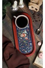 Fairytale Desenli Baton Metal Tepsi, 16 x 35 cm