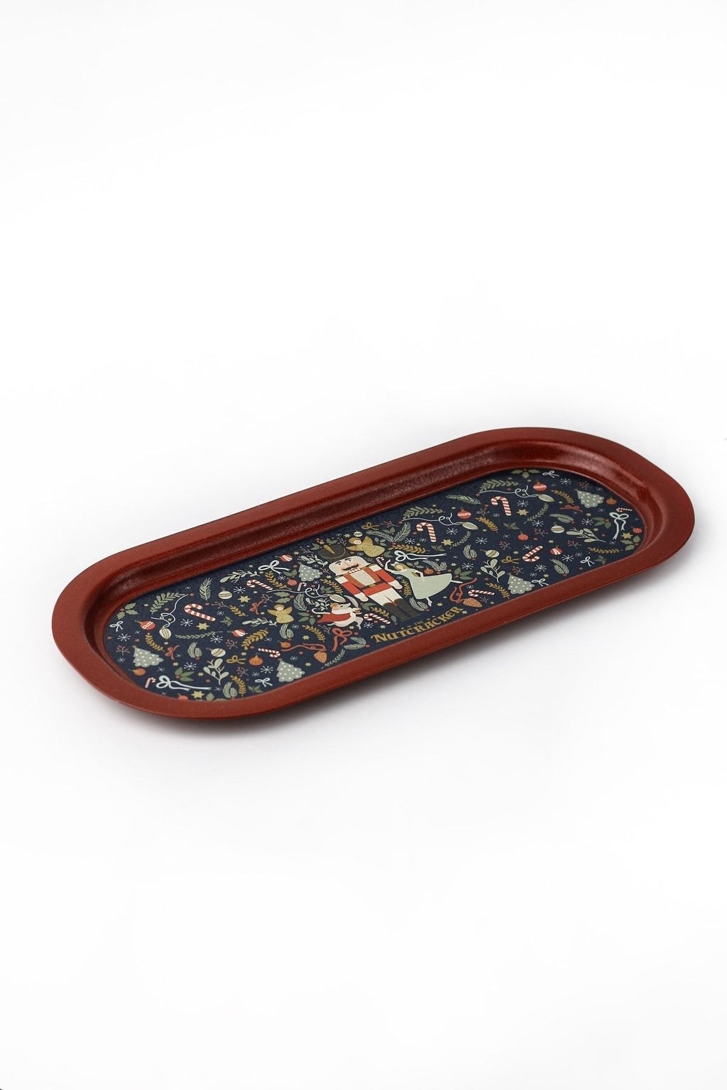 Fairytale Desenli Baton Metal Tepsi, 16 x 35 cm