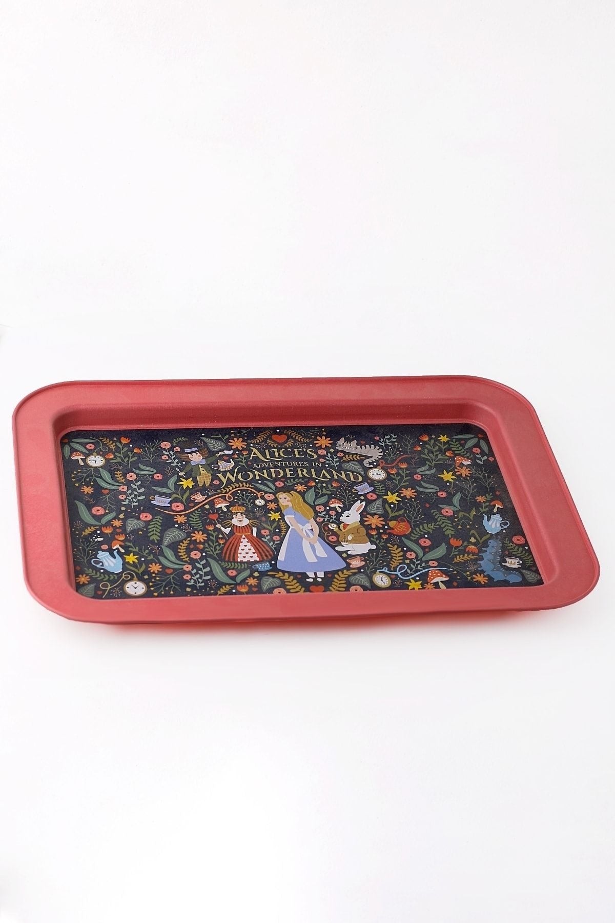 Fairytale Desenli Grande Metal Tepsi, 31 x 43 cm