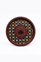 Festival Desenli Yuvarlak Metal Tepsi, 31,5 cm