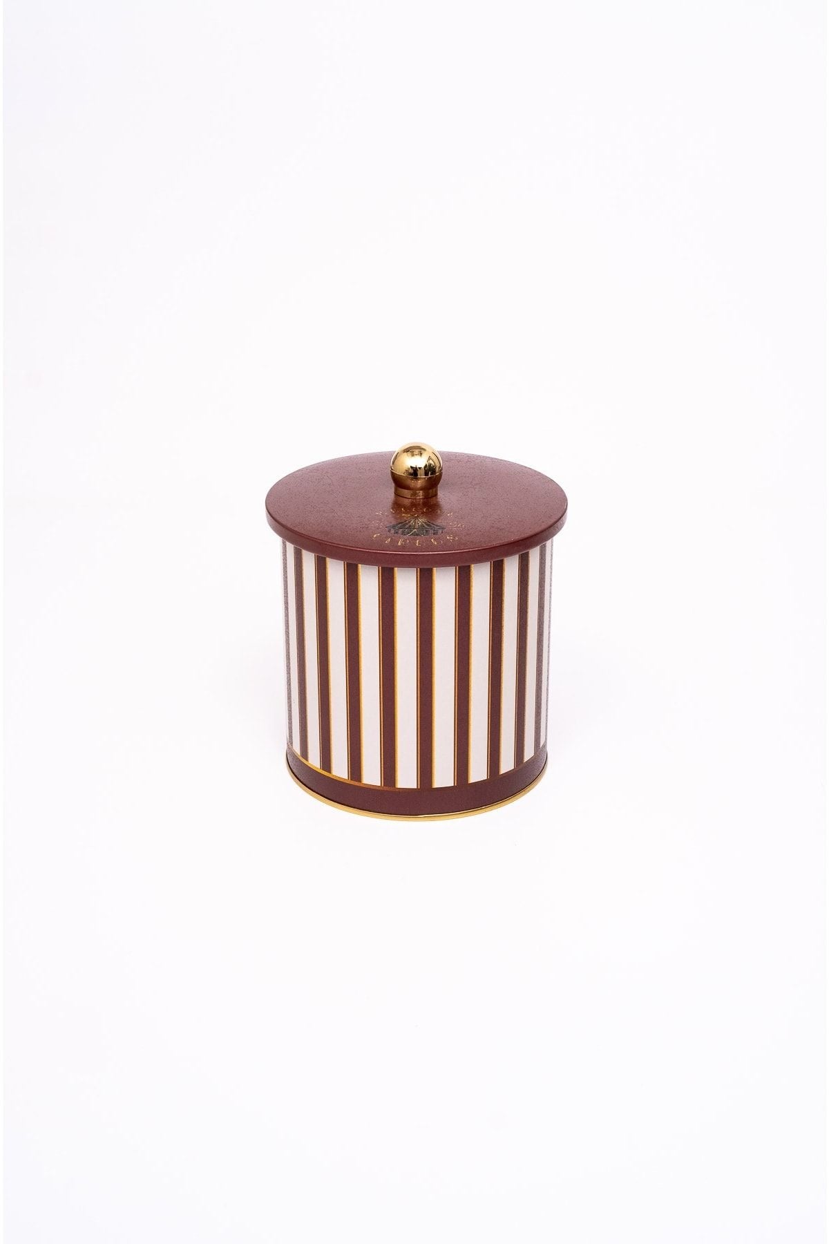 Festival Desenli Yuvarlak Metal Saklama Kabı 14 x 15 cm, 2,1 lt