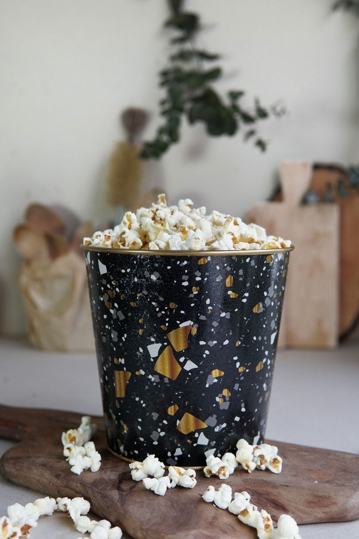 Milano Desenli Mısır Kovası, Popcorn Kovası, 17,5 x 17 cm, 2,6 lt