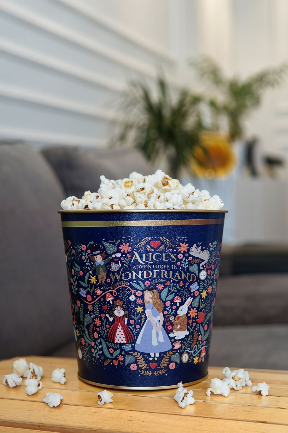 Fairytale Desenli Mısır Kovası, Popcorn Kovası, 17,5 x 17 cm, 2,6 lt