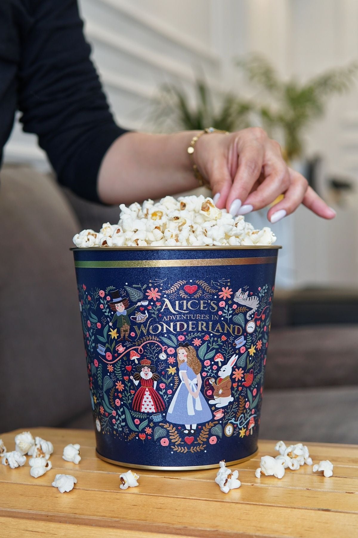 Fairytale Desenli Mısır Kovası, Popcorn Kovası, 17,5 x 17 cm, 2,6 lt