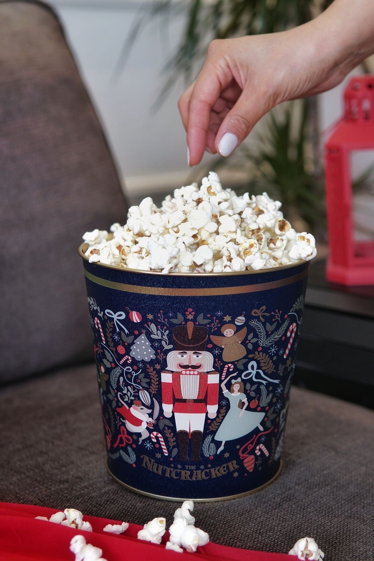 Fairytale Desenli Mısır Kovası, Popcorn Kovası, 17,5 x 17 cm, 2,6 lt