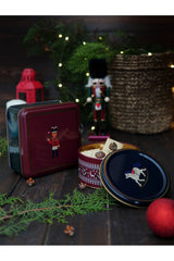 Kurşun Asker Desenli 2'li Metal Saklama Kabı Seti, 1,9 lt + 1,1 lt