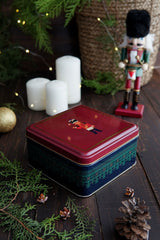 Kurşun Asker Desenli 2'li Metal Saklama Kabı Seti, 1,9 lt + 1,1 lt