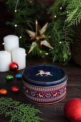 Kurşun Asker Desenli 2'li Metal Saklama Kabı Seti, 1,9 lt + 1,1 lt