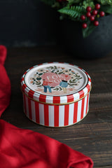 Love Desenli 2'li Metal Saklama Kabı Seti, 1,9 lt + 1,1 lt