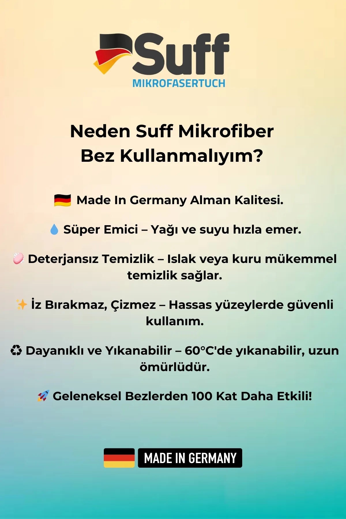 Suff Reyhan Basilikum Mikrofiber Cam Bezi 50 X 40 Cm