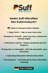 Suff Nergis Narzisse Mikrofiber Yüzey, Cam Silme Bezi, Televizyon, Laptop, Tablet Silme Bezi, 50 X 40 Cm