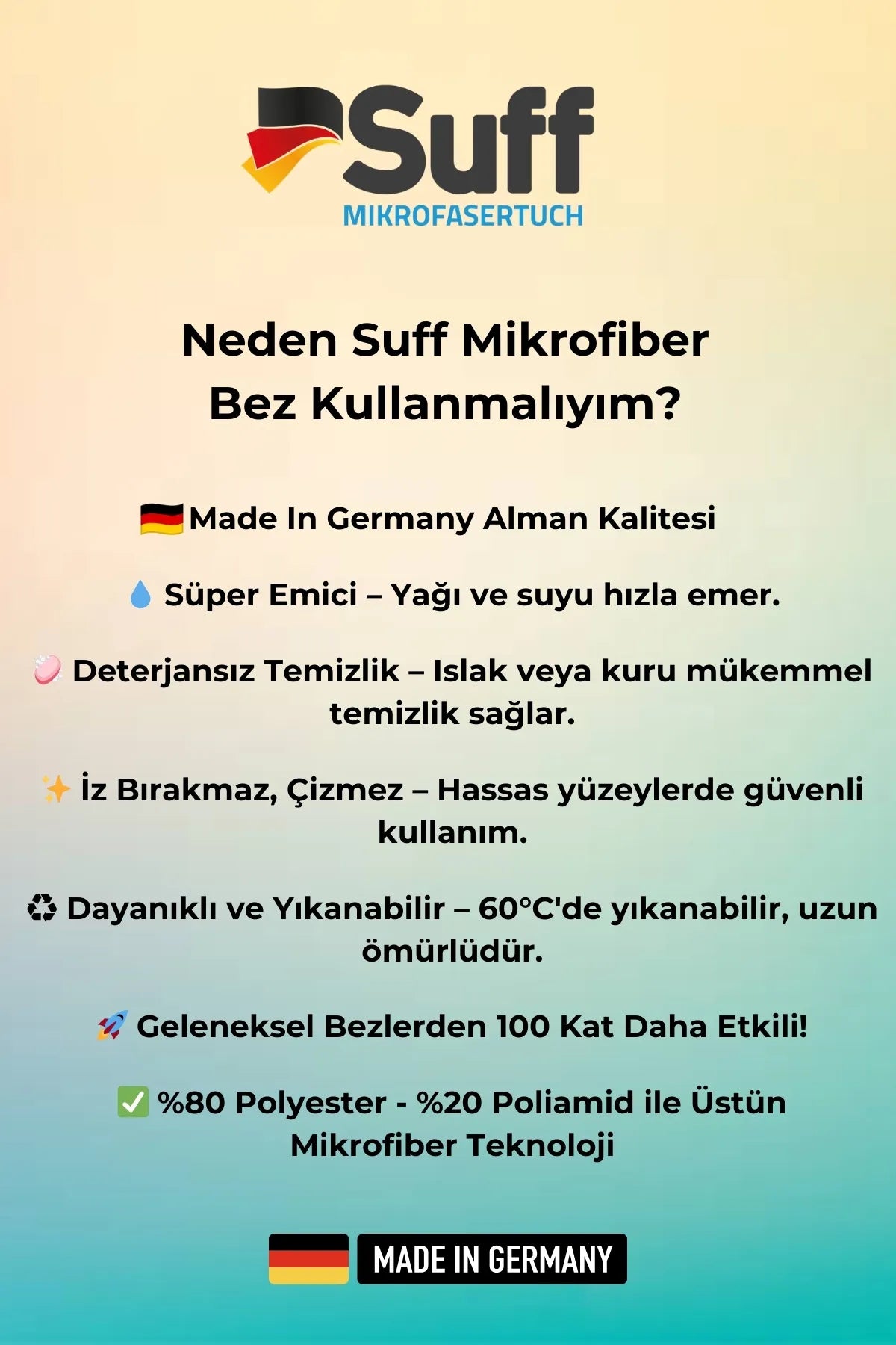 Suff Lavanta Mikrofiber Halı, Koltuk Ve Zor Kirler Temizlik 40 X 40 Cm