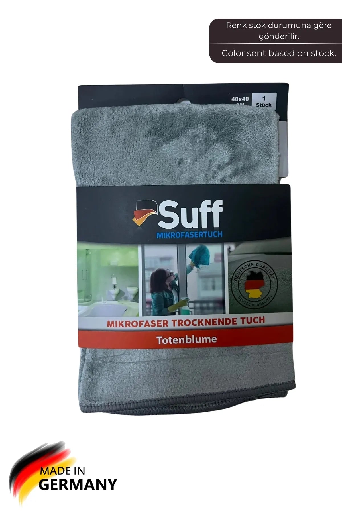 Suff Kadife Çiçeği Mikrofiber Kurulama Bezi 40 X 40 Cm