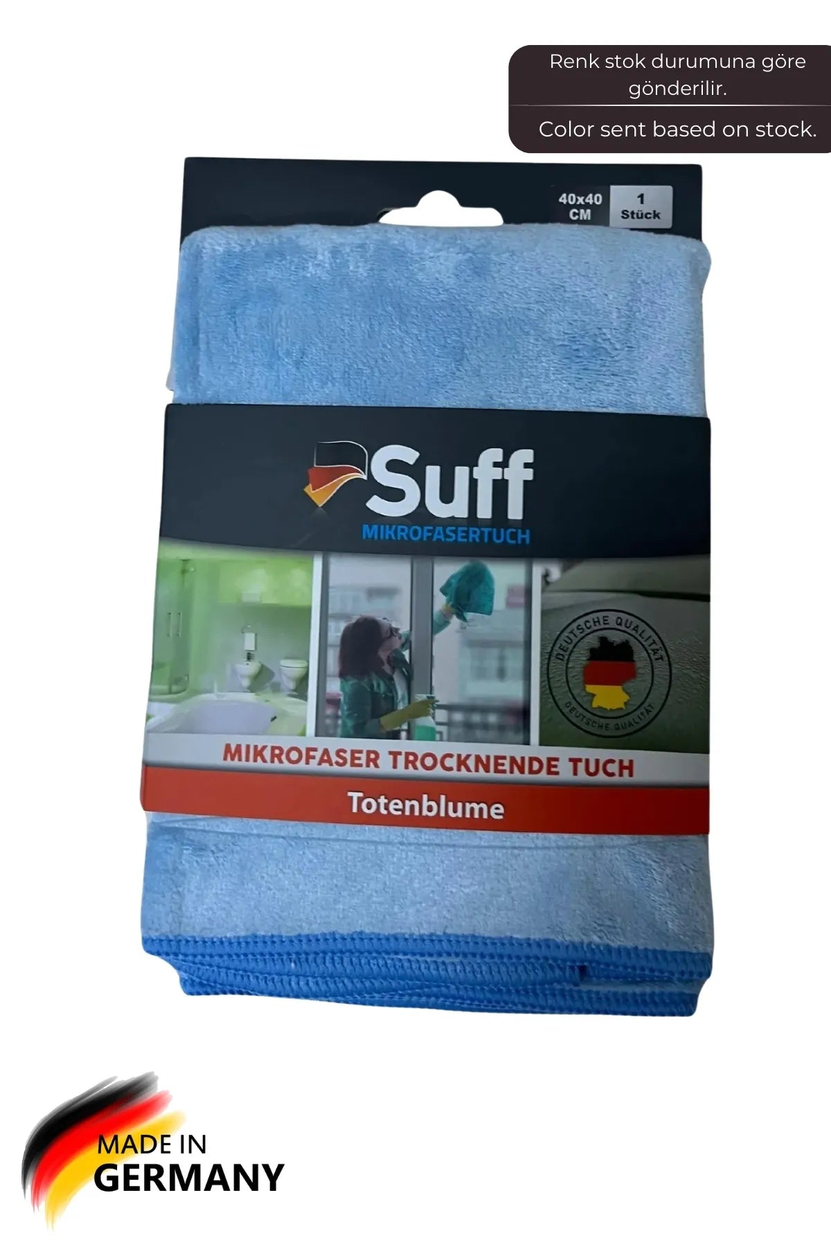 Suff Kadife Çiçeği Mikrofiber Kurulama Bezi 40 X 40 Cm