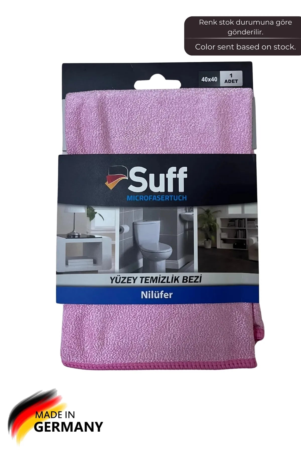 Suff Nilüfer Mikrofiber Yüzey Temizlik Bezi 40 X 40 Cm