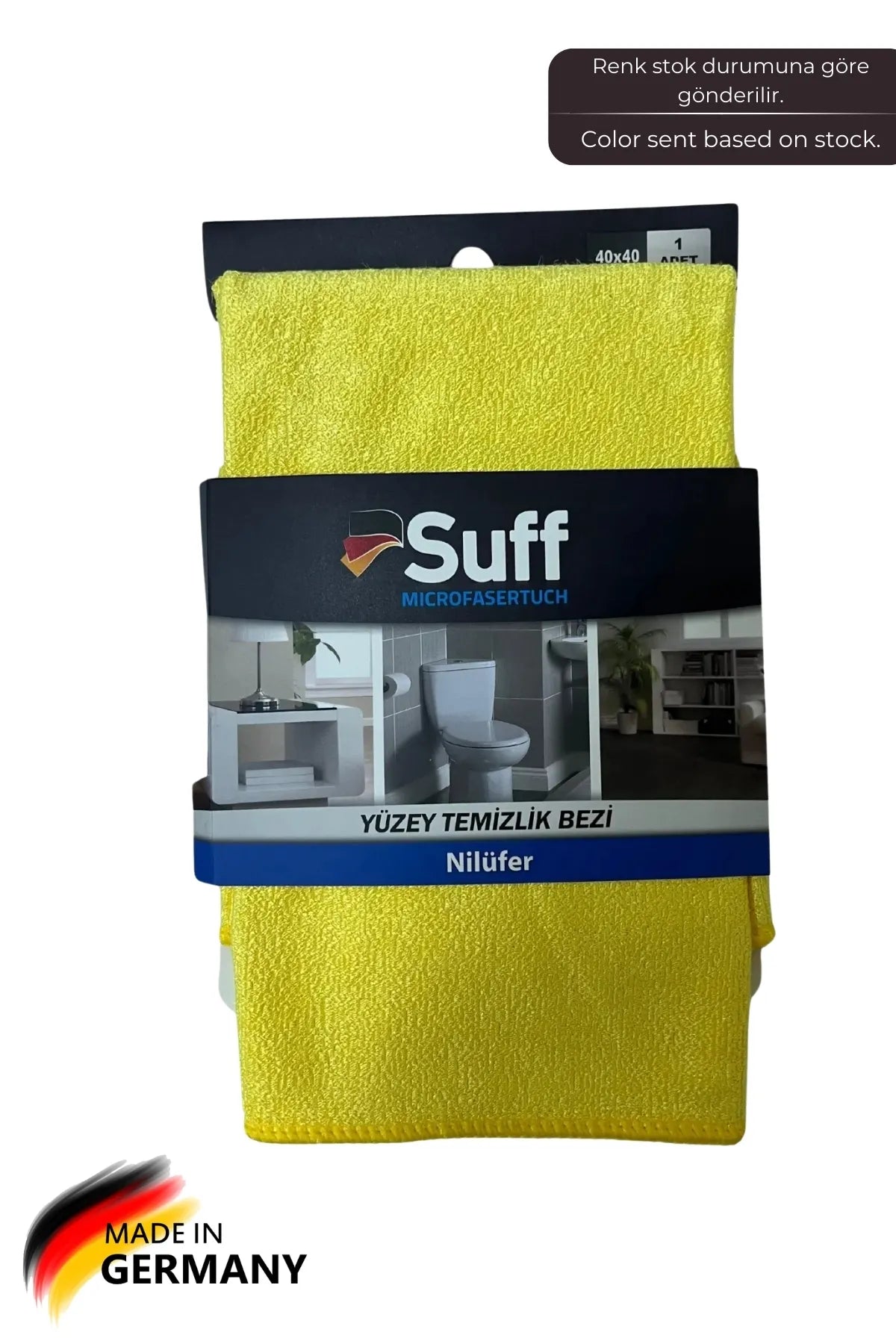 Suff Nilüfer Mikrofiber Yüzey Temizlik Bezi 40 X 40 Cm