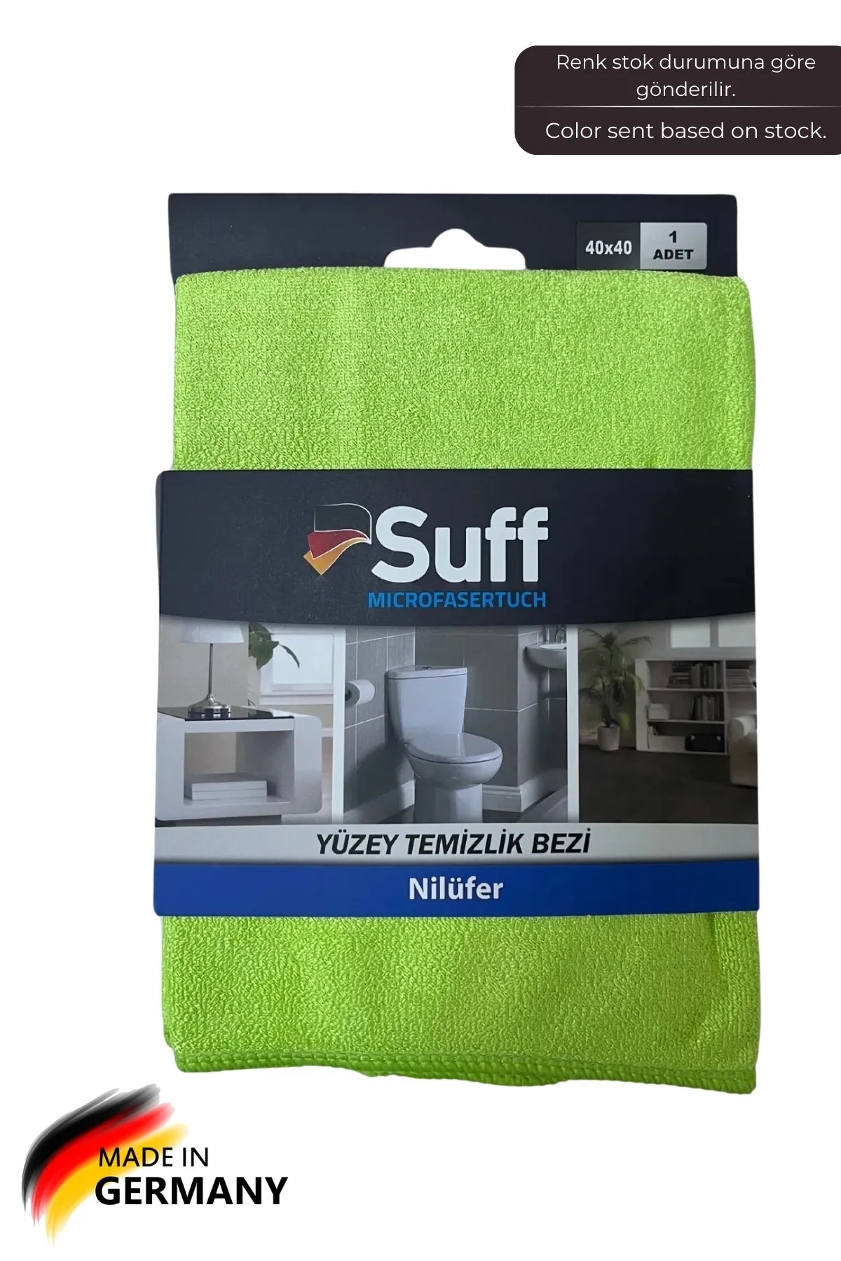 Suff Nilüfer Mikrofiber Yüzey Temizlik Bezi 40 X 40 Cm