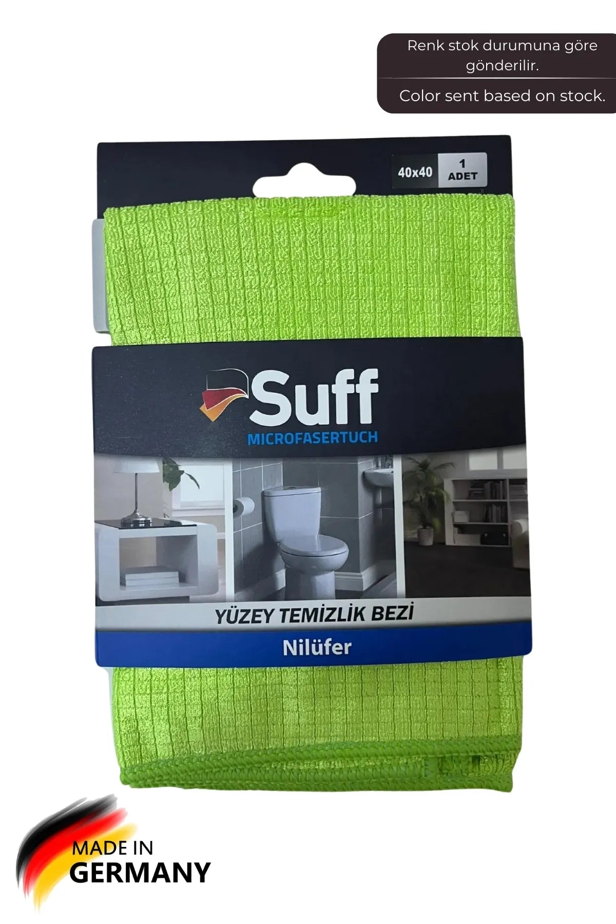 Suff Nilüfer Damalı Mikrofiber Yüzey Temizlik Bezi 40 X 40 Cm