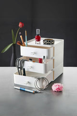 Omaş 3 Çekmeceli Takı ve Makyaj Kutusu 20 x 20 x 24 cm