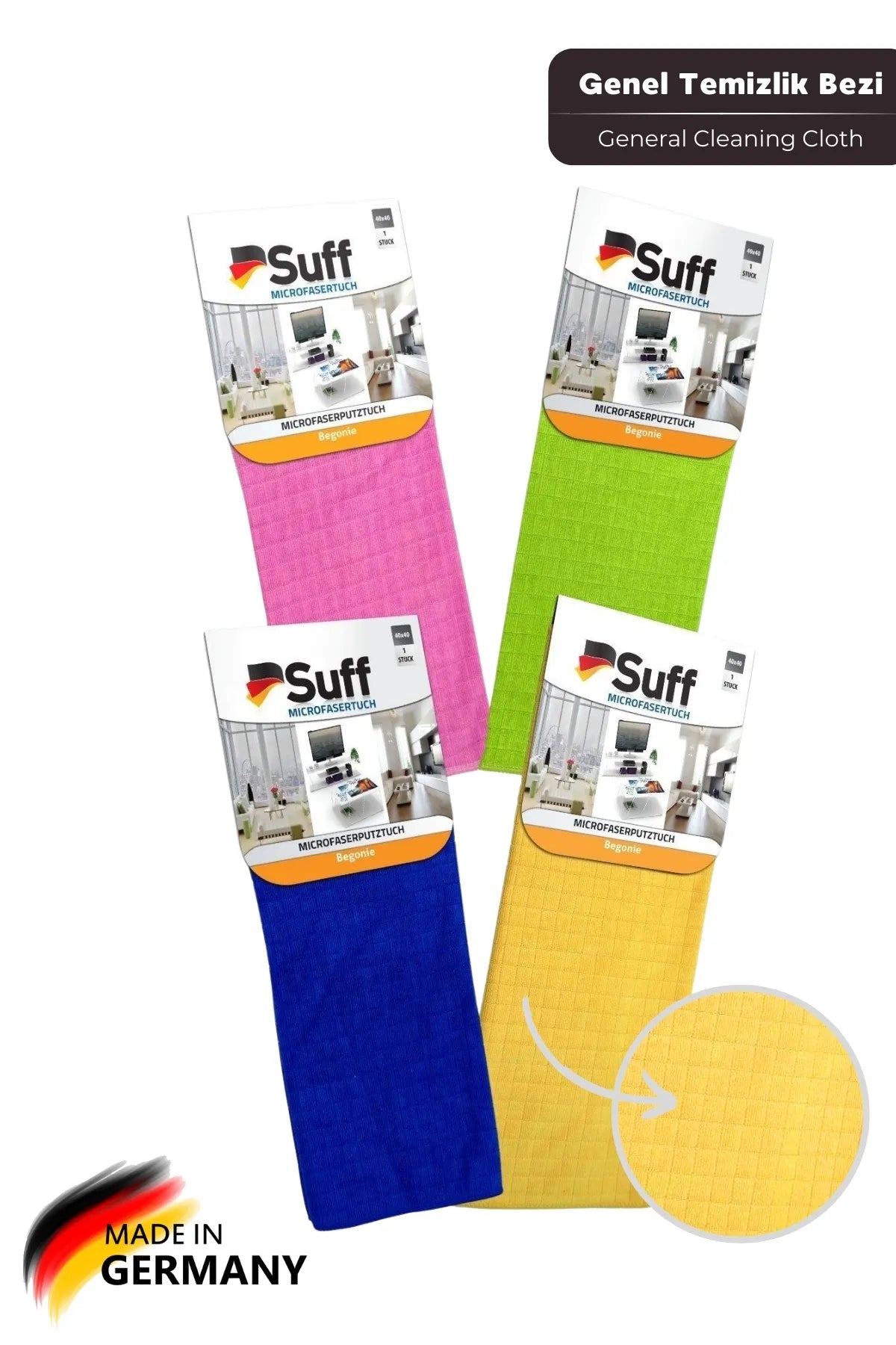 Suff Begonya Mikrofiber Genel Temizlik Bezi 70 x 50 cm