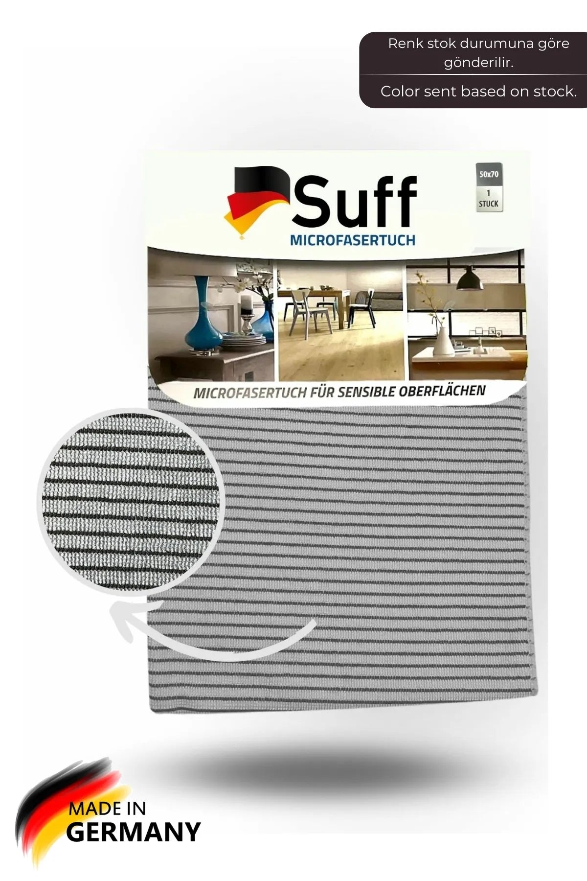 Suff Leylak Hassas Yüzey Temizlik Bezi, 50 x 70 cm