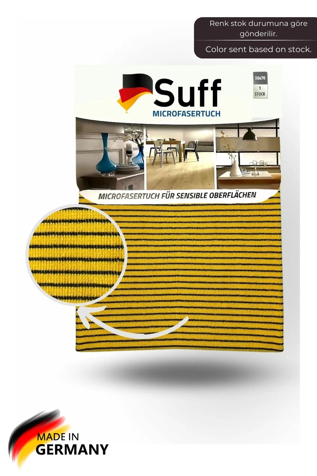 Suff Leylak Hassas Yüzey Temizlik Bezi, 50 x 70 cm