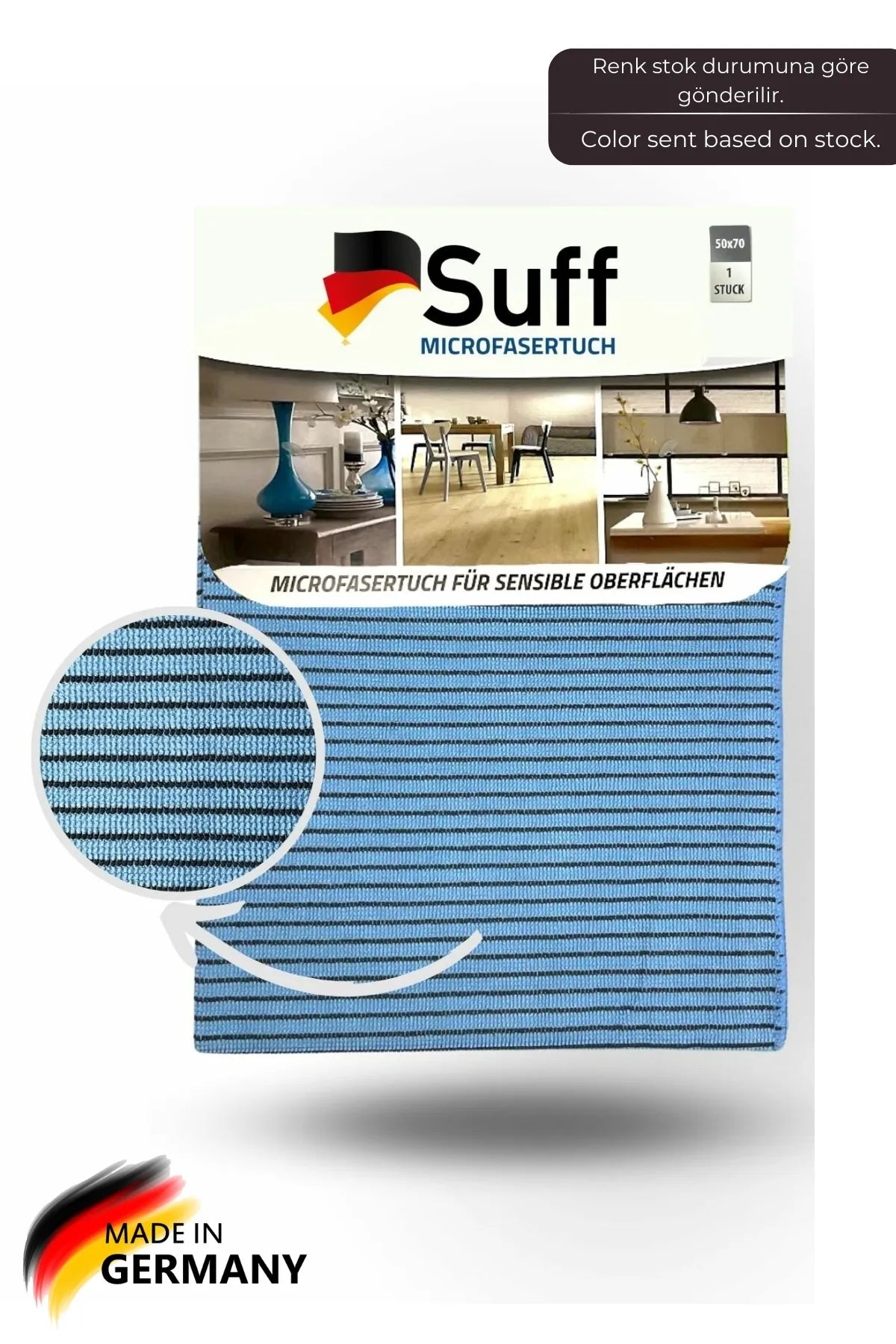 Suff Leylak Hassas Yüzey Temizlik Bezi, 50 x 70 cm