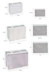 6 Parça Bavul Organizer, Valiz Organizer, Valiz Düzenleyici