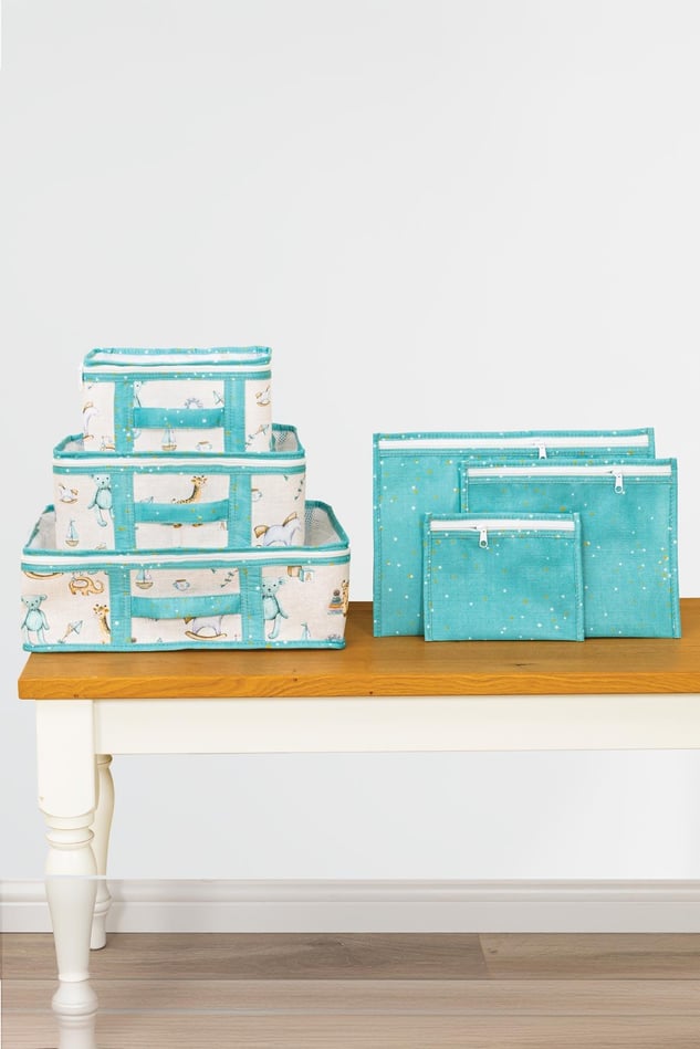 6'sı 1 Arada Mavi Bebek Seyahat Çantası