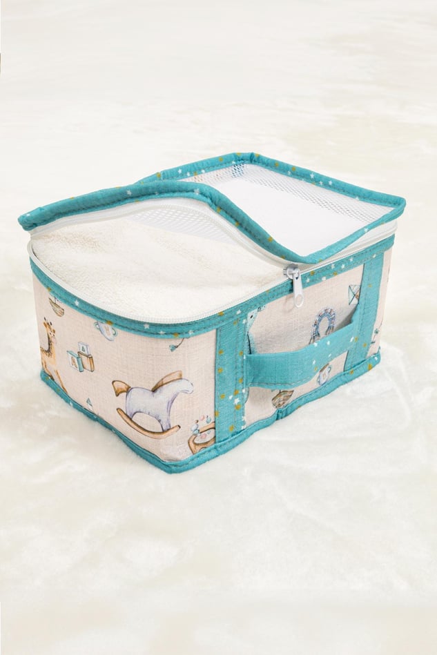 6'sı 1 Arada Mavi Bebek Seyahat Çantası