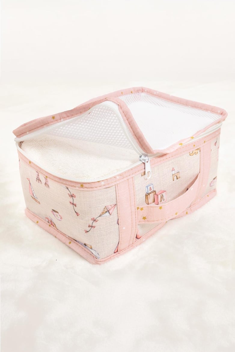 6'sı 1 Arada Pembe Bebek Seyahat Çantası