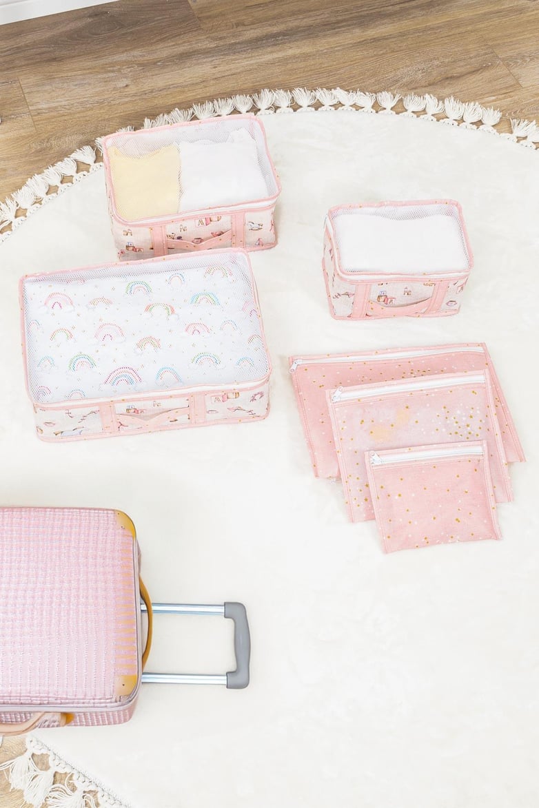 6'sı 1 Arada Pembe Bebek Seyahat Çantası