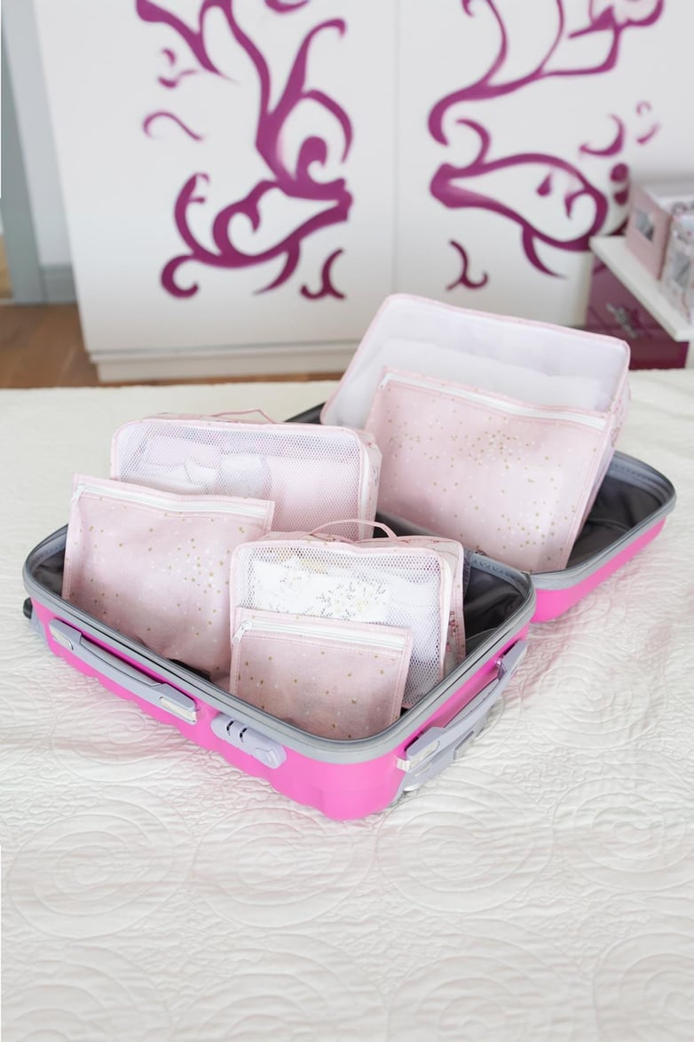 6'sı 1 Arada Pembe Bebek Seyahat Çantası