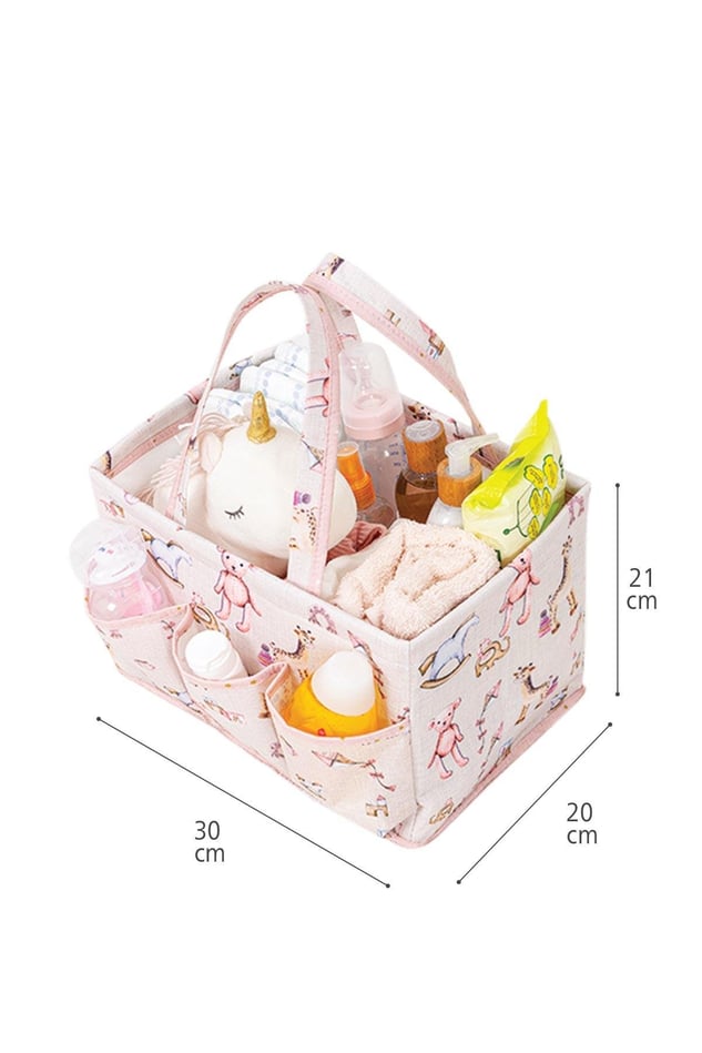 Bebek Bakım Çantası, Pembe, 30 x 20 x 21 cm