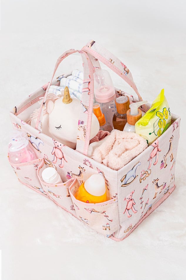 Bebek Bakım Çantası, Pembe, 30 x 20 x 21 cm