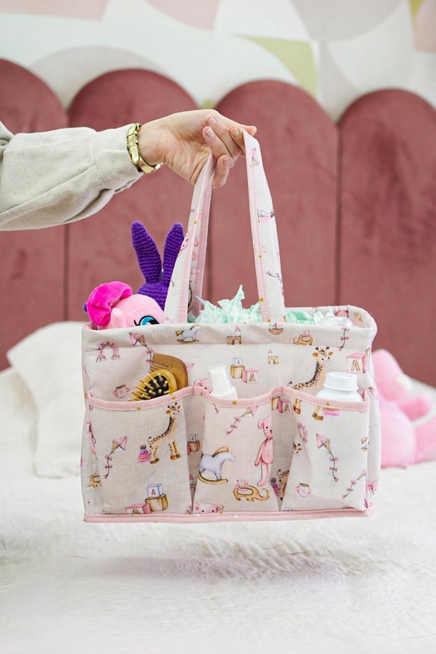 Bebek Bakım Çantası, Pembe, 30 x 20 x 21 cm